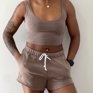 Playboy Crop Top & Short Set